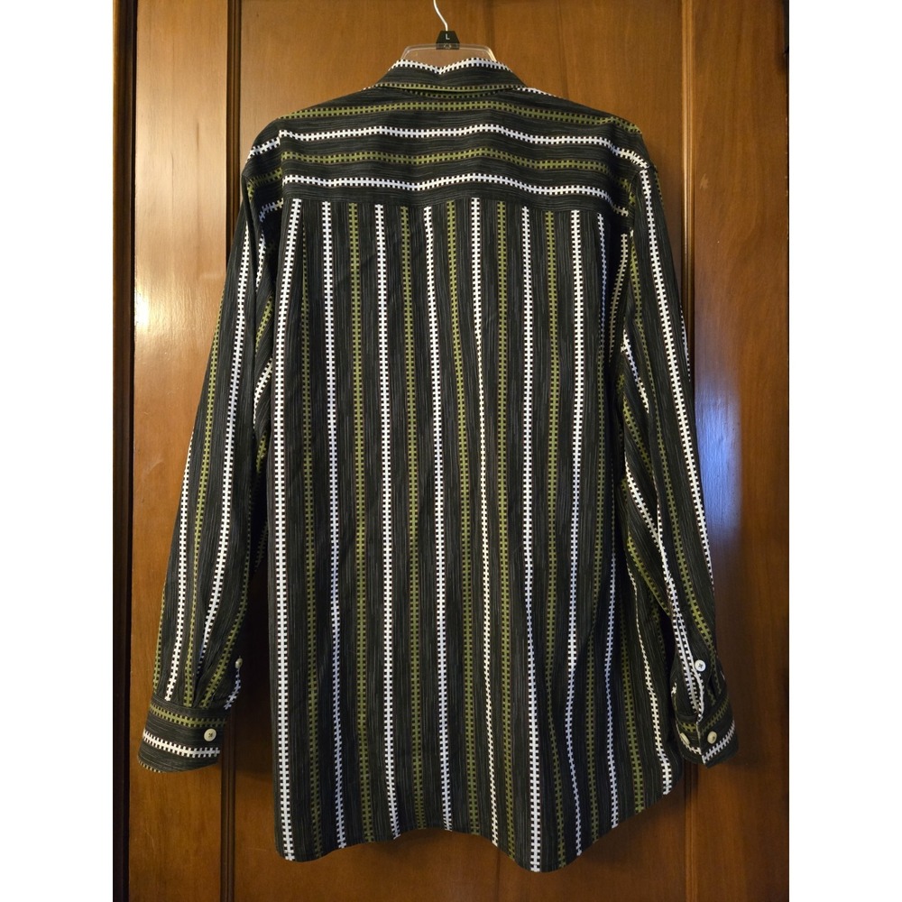 Tommy Bahama Men's Cotton Size Large Button Down Shirt 100% Cotton Colorful EUC - Picture 3 of 9